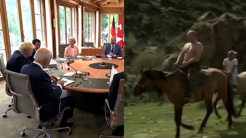 Svlékneme se? Ukažme jim svaly, utahovali si z Putina lídři G7